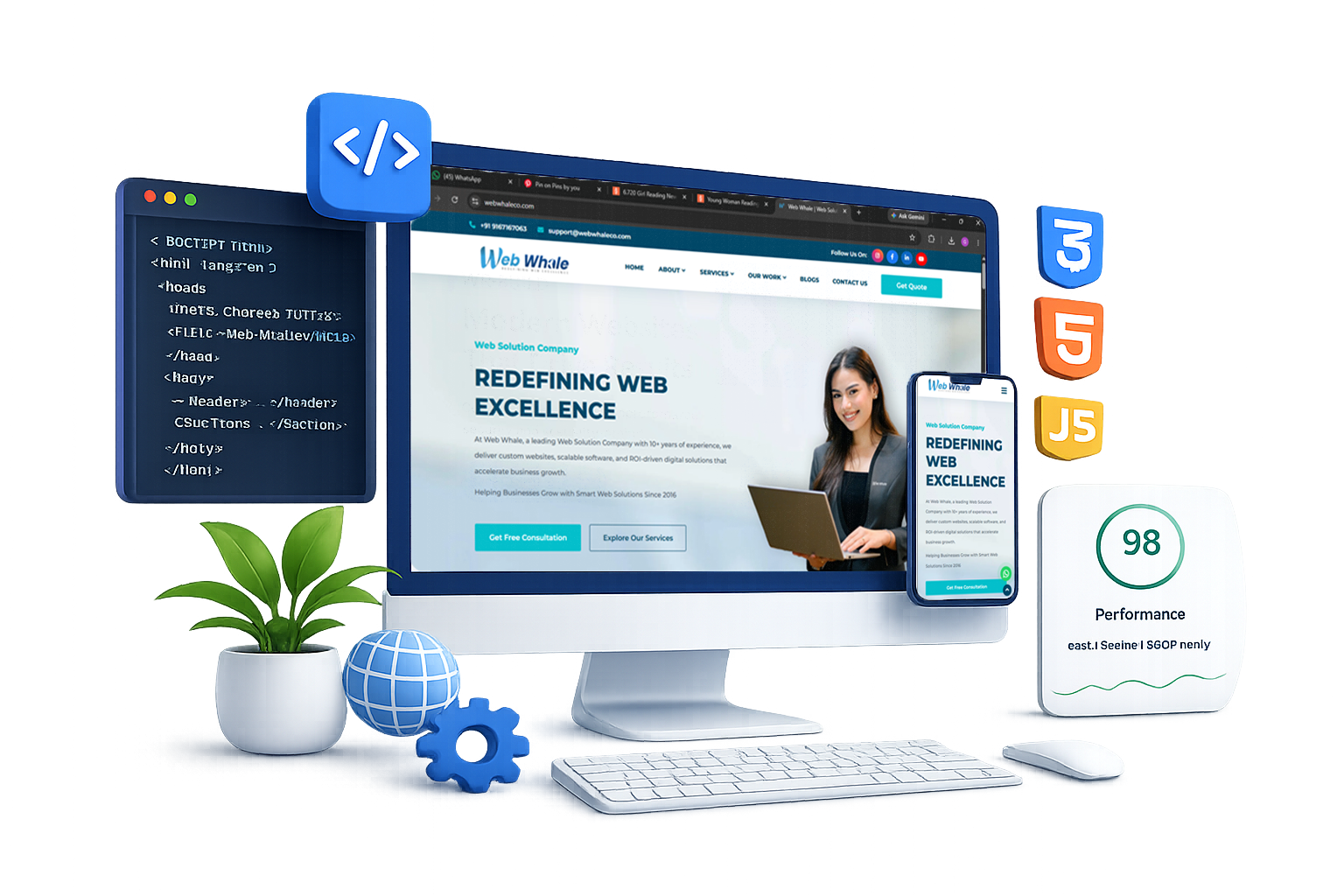 Trusted Website Development Company offering responsive web design, custom website development, and SEO-friendly websites